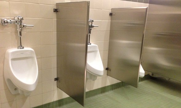Public men urinals