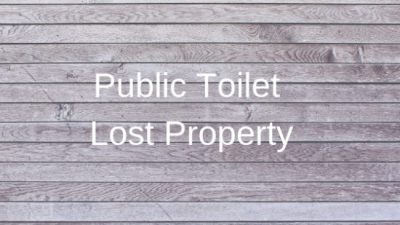 Common possessions left behind in public toilets