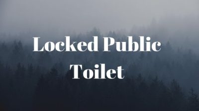 The locked public toilet experience during a summer picnic
