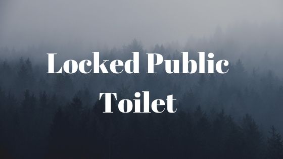 Locked public toilet