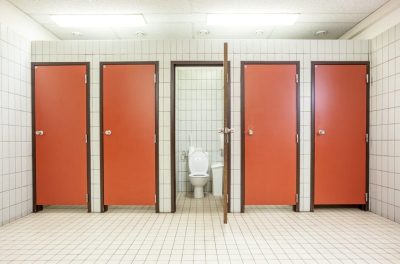 When you forget locking the public toilet door