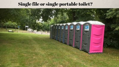 single portable toilet unit