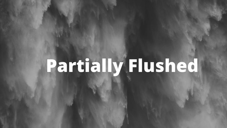 Partially flushed toilets