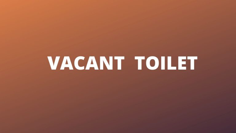 vacant toilet
