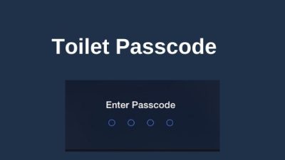 Dealing with public toilet passcode of fast food places