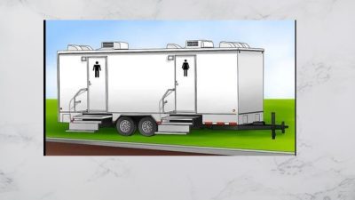 What are the differences between a restroom trailer and a portable toilet?